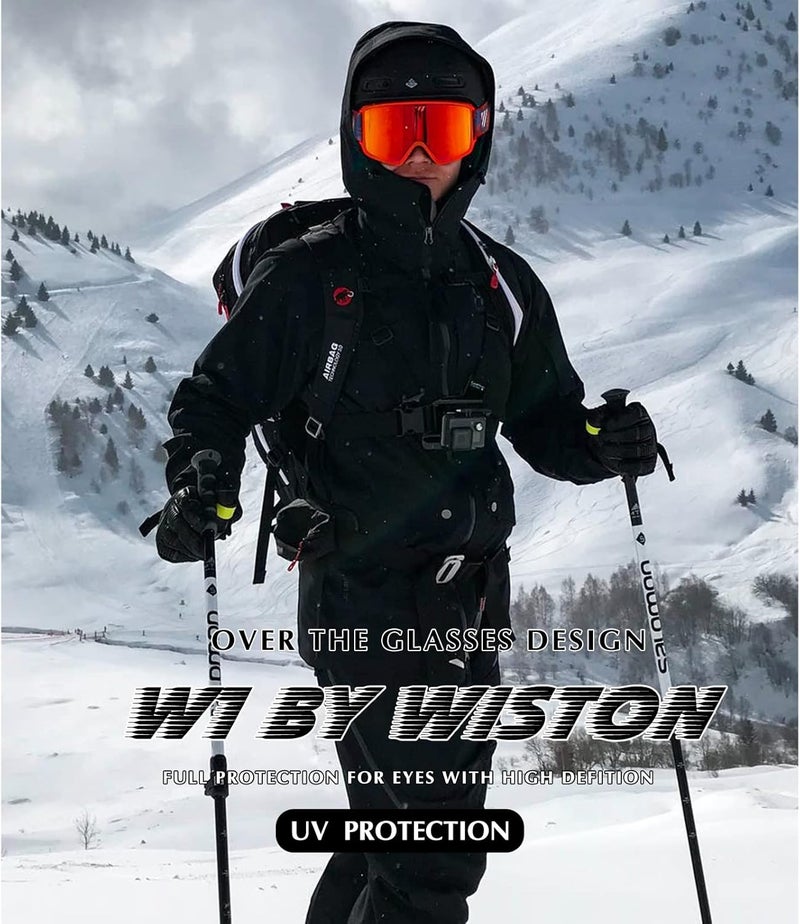ISTON Ski Goggles - OTG Snow/Snowboard Goggles for Men, Women & Youth - 100% UV Protection W1 - Image 2